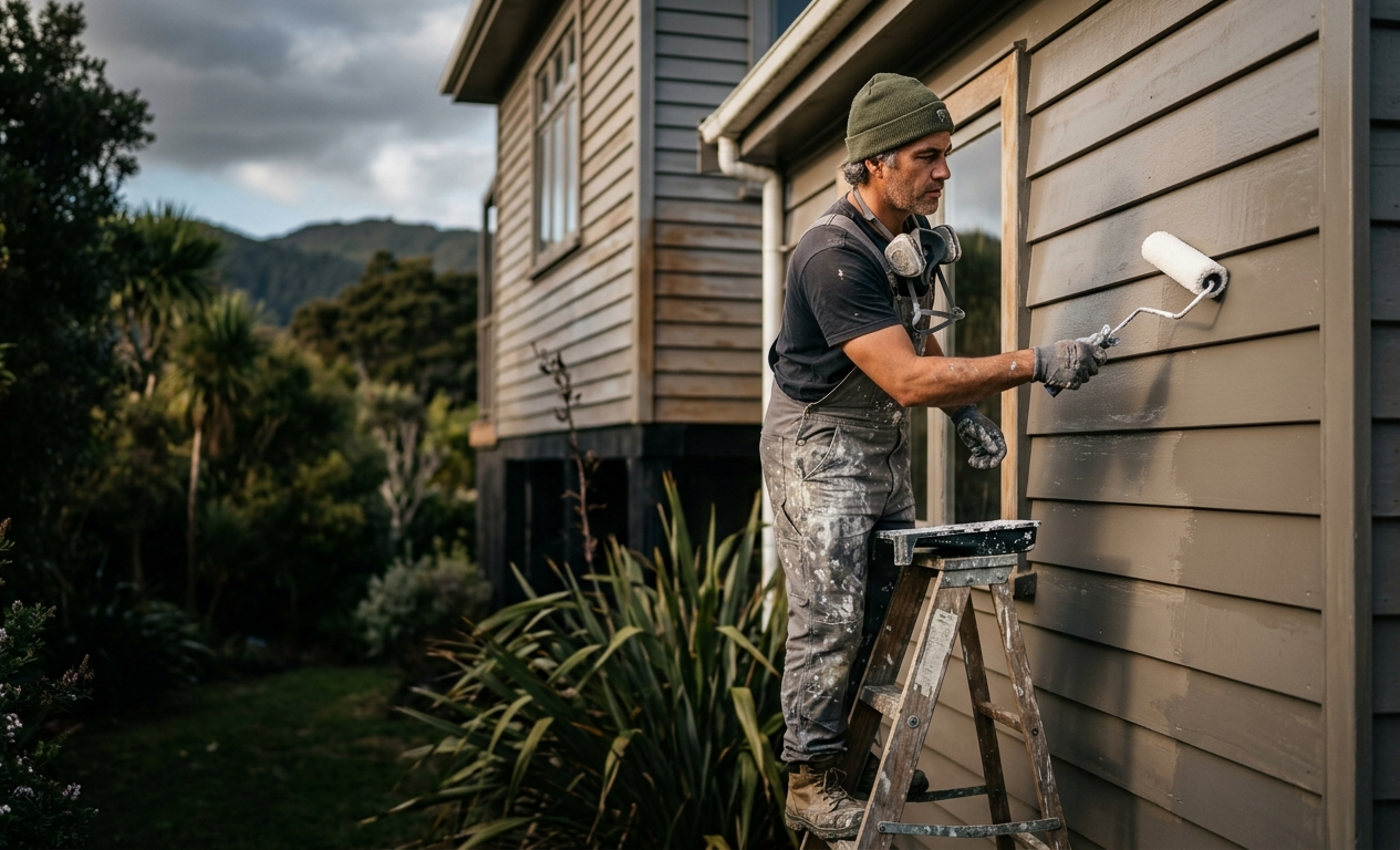 A New Zealand painter on the job